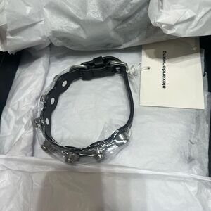 Alexander Wang Black Leather Bracelet